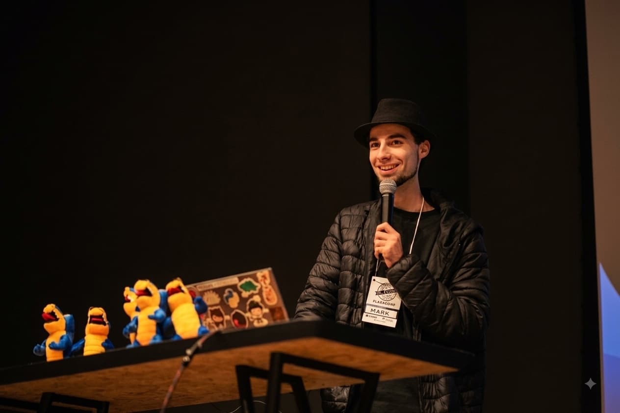 On stage at PragaConf